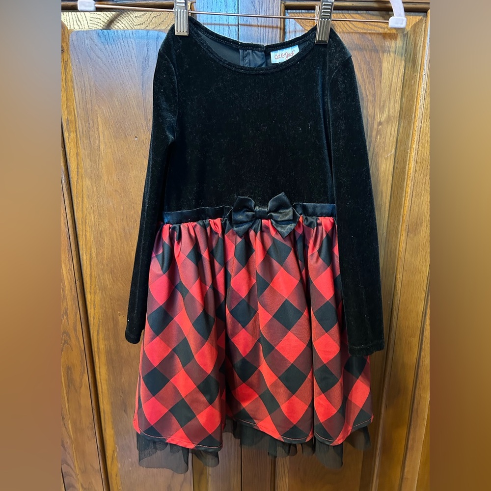 Festive plaid dress